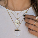Crescent Moon Coin Necklace