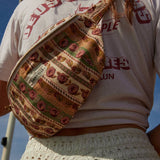 Cotton Fanny Pack in Flores