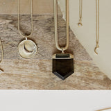 Crescent Moon Coin Necklace