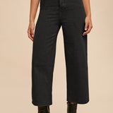 Davenport Wide Legs in Black