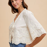 Vilda Top in Ivory