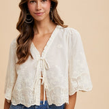 Vilda Top in Ivory