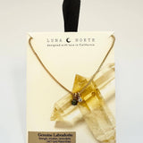 Pure Bliss Gemstone Box Chain Necklace