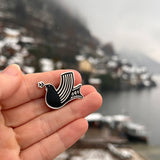 Nordic Peace Dove Enamel Pin