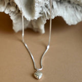 Silver Sweetheart Necklace