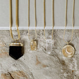 Crescent Moon Coin Necklace