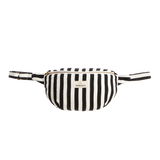 Cotton Fanny Pack in Black Stripes