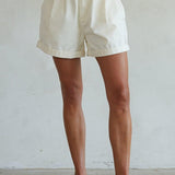 Leigh Shorts in Cream
