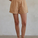 Leigh Shorts in Khaki