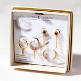 Twilight Earring Set in Black Onyx