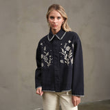 Folklore Jacket in Navy