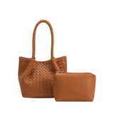 Anahi Recycled Vegan Bag in Saddle