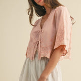 Vilda Top in Petal