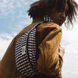 Cotton Fanny Pack in Vichy Black