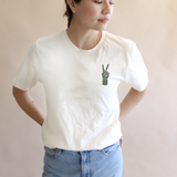 Peace Embroidered Tee