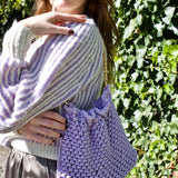 Lyon Macrame Bag in Lilac