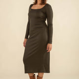 Benton Dress in Olive