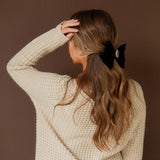 Rose Pendant Bow Barrette