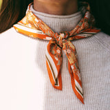 Silk Bandana Scarf in Western Floral