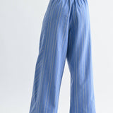 Bridget Wide Legs in Blue Stripe