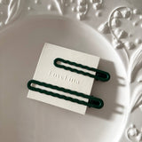Muted Wavy Hair Clip Set