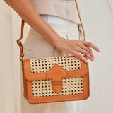 Millie Rattan Convertible Clutch