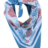 Pine Cone Bandana in Blue