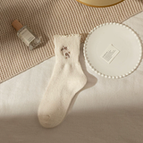 Embroidered Ruffle Socks