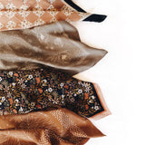 Silk Bandana Scarf in Midnight Floral