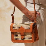 Millie Rattan Convertible Clutch