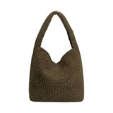 Johanna Recycled Vegan Suede Shoulder Bag in Pine