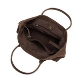 Irene Vegan Suede Shoulder Bag in Chocolate