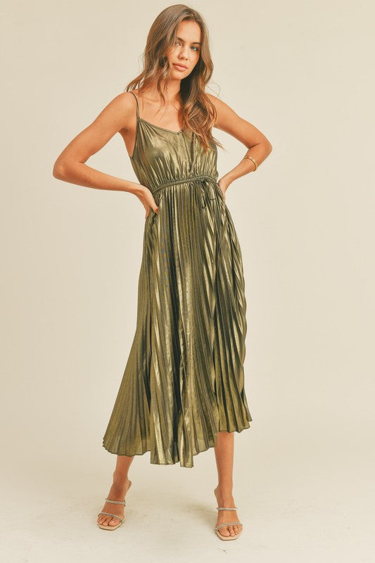 Sloane Pleated Dress