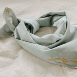 Rodeo Cotton Bandana in Blue/Mustard