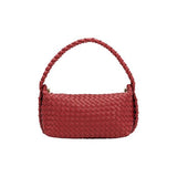 Alma Recycled Vegan Top Handle Bag in Cranberry