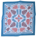 Pine Cone Bandana in Blue