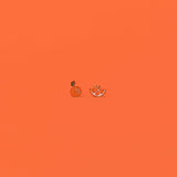 Orange Flat Back Kids Earrings
