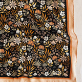 Silk Bandana Scarf in Midnight Floral