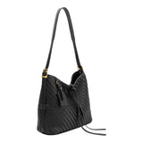 Thalia Recycled Vegan Leather Bag in Black