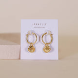 Seashell Hoops