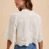 Vilda Top in Ivory