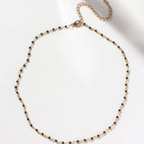 Everyday Collar Necklace in Black Onyx