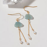 Cloud Nine Earrings in Aquamarine