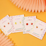 Apple Flat Back Kids Earrings