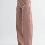 Marethe Wide Legs in Brown Stripe