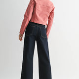 Birdie Patch Pocket Wide Legs in Ink