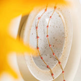 Soleil Beaded Necklace in Rose