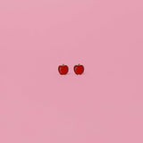Apple Flat Back Kids Earrings