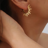 Helios Hoop Earrings