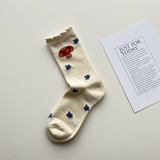 Mushroom Flower Socks